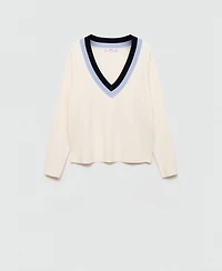 Mango Women's Striped Detail Sweater