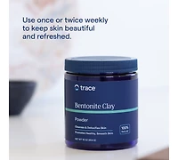 Trace Minerals Bentonite Clay - Deep Cleaning Skin Support - Clay Mask for Body & Face