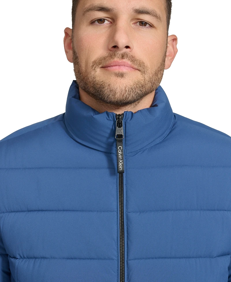 Calvin Klein Men's Quilted Infinite Stretch Water-Resistant Puffer Jacket