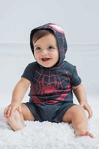 Spider-Man Baby Boys Miles Morales Cosplay Romper