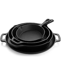 MegaChef 12 Piece Round PreSeasoned Cast Iron Cookware Set