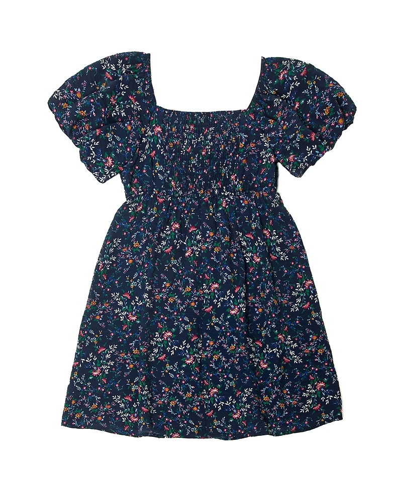 Trixxi Big Girls Puff Sleeve Twist Front Dress