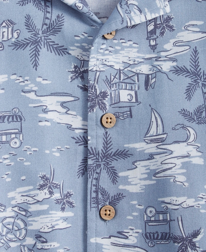 Epic Threads Toddler Boys 2T-4T Scenic Short Sleeve Shirt & Print Shorts Set, Created for Macy's