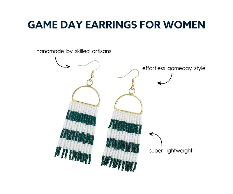 Allison Beaded Fringe Earrings