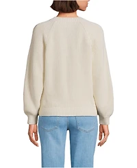 Lands' End Women's Drifter Balloon Sleeve Sweater