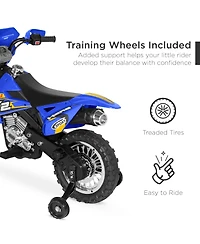 Best Choice Products 6V Kids Electric Battery Powered Ride On Motorcycle w/ Training Wheels, Lights, Music