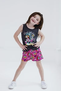 Nightmare Before Christmas Toddler Girls Disney Tank Top and French Terry Shorts to