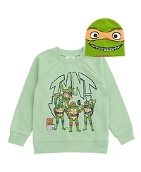 Teenage Mutant Ninja Turtles Boys Fleece Sweatshirt and Hat