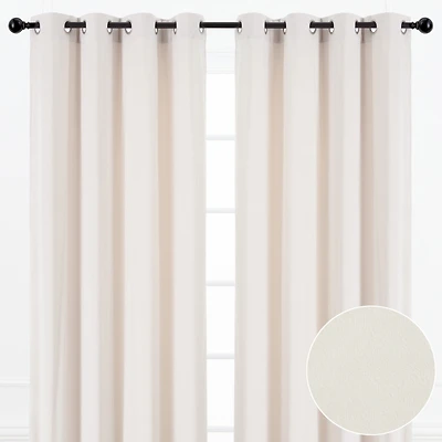 Chanasya Premium Taupe Velvet Curtains Panel Set 2 -Piece