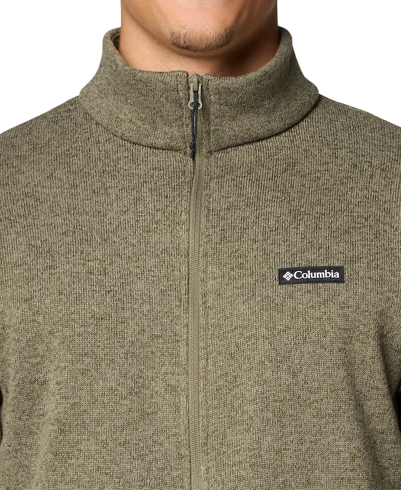 Columbia Men's Alto Pass Textured Knit Sweater Fleece Zip-Front Jacket