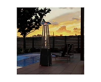 42000 Btu Outdoor Black Pyramid Patio Heater with Cover