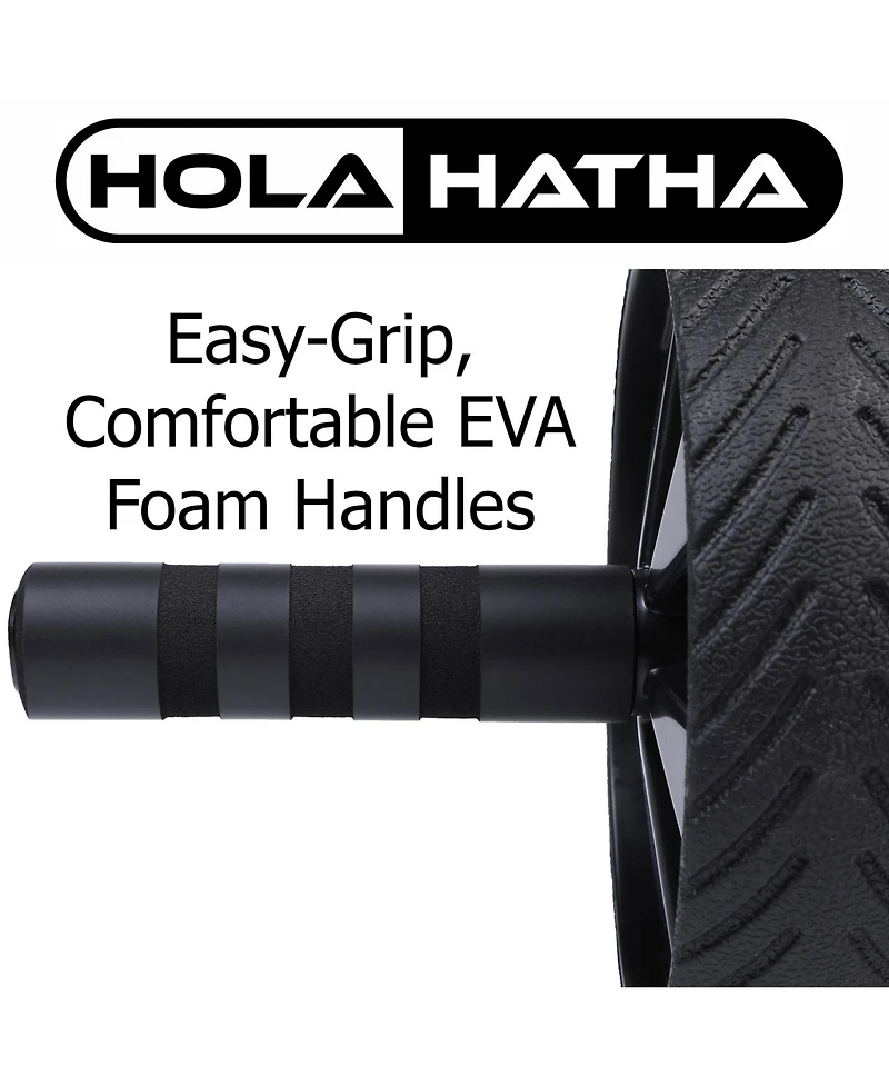 HolaHatha Exercise Fitness Abdominal Core Toner Workout Single Ab Roller Wheel