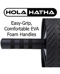 HolaHatha Exercise Fitness Abdominal Core Toner Workout Single Ab Roller Wheel