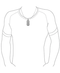 Bling Jewelry Hip Hop Biker Jewelry Goth Punk Rock Large Razor Blade Dog Tag Pendant Necklace Black Silver Gold Tone Stainless Steel 20 Inch Ball Chai