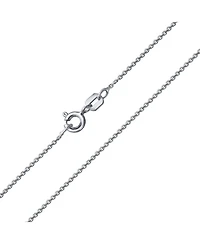 Bling Jewelry Classic Fine Thin 1-2.5 Mm Strong Rolo Link Cable Chain Necklace .925 Sterling Silver 16,18,20,24 Inch
