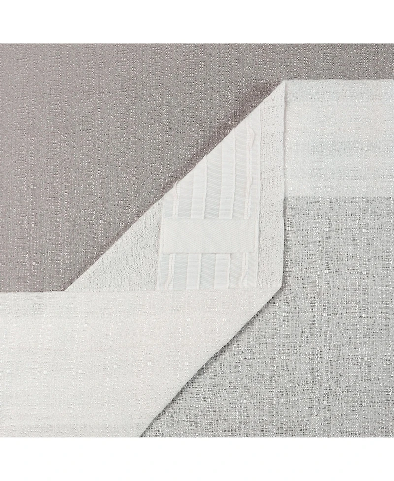 Chanasya Premium 2-Panel Gradient Ombre Faux Belgian Flax Semi Sheer Curtains - for Windows Living Room Bedroom