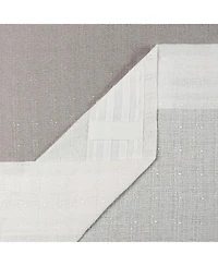 Chanasya Premium 2-Panel Gradient Ombre Faux Belgian Flax Semi Sheer Curtains - for Windows Living Room Bedroom