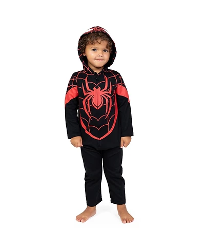 Avengers Toddler Boys Marvel Captain America Iron Man Zip Up Cosplay Coverall