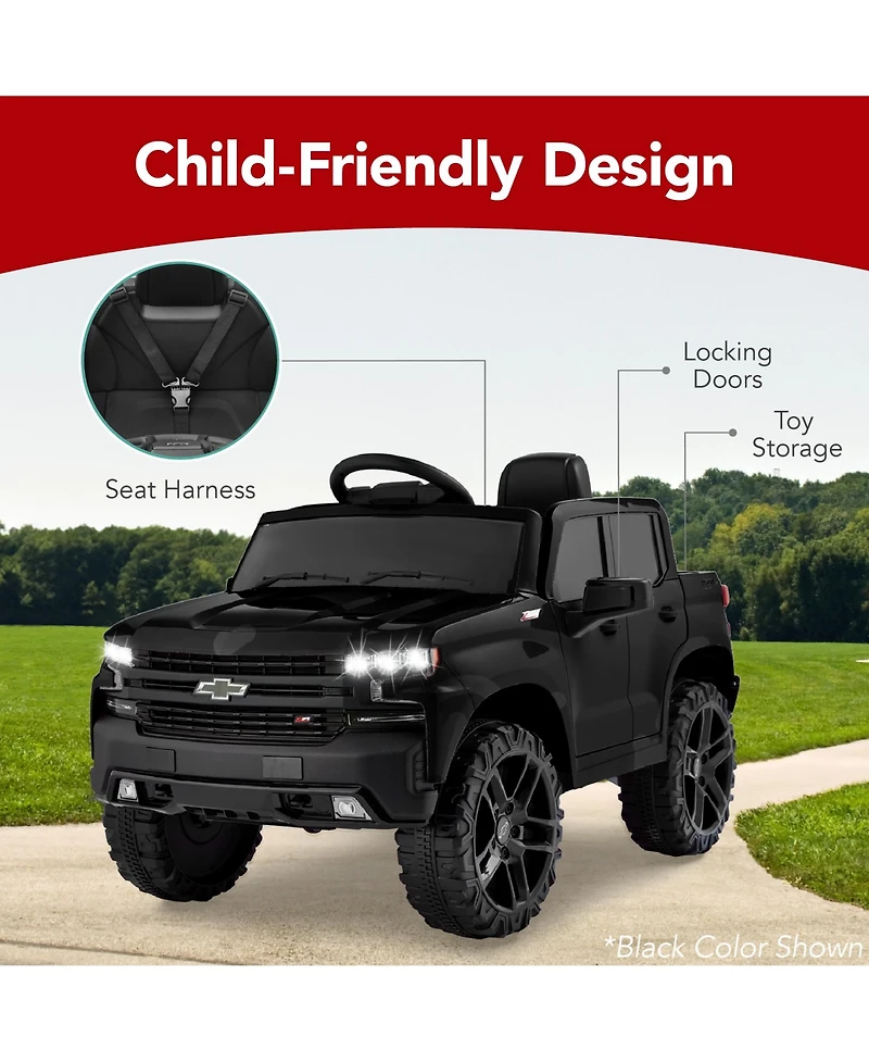 Best Choice Products 12V 2.5 Mph Licensed Chevrolet Silverado Ride On Truck Car Toy w/ Parent Remote Control