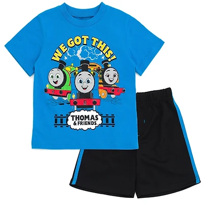Thomas & Friends Toddler Boys T-Shirt and Mesh Shorts Outfit Set