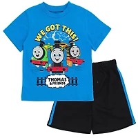 Thomas & Friends Toddler Boys T-Shirt and Mesh Shorts Outfit Set