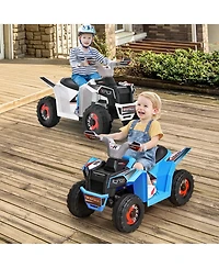 Gymax Kids Electric Ride On Atv Toy 6V Battery Powered Vehicle w/ Direction Control Rose Red
