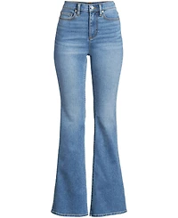 Lands' End Women's Recover Denim High Rise Skinny Flare Jeans