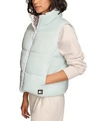 Starter Women's Reversible Zip-Front Puffer Vest