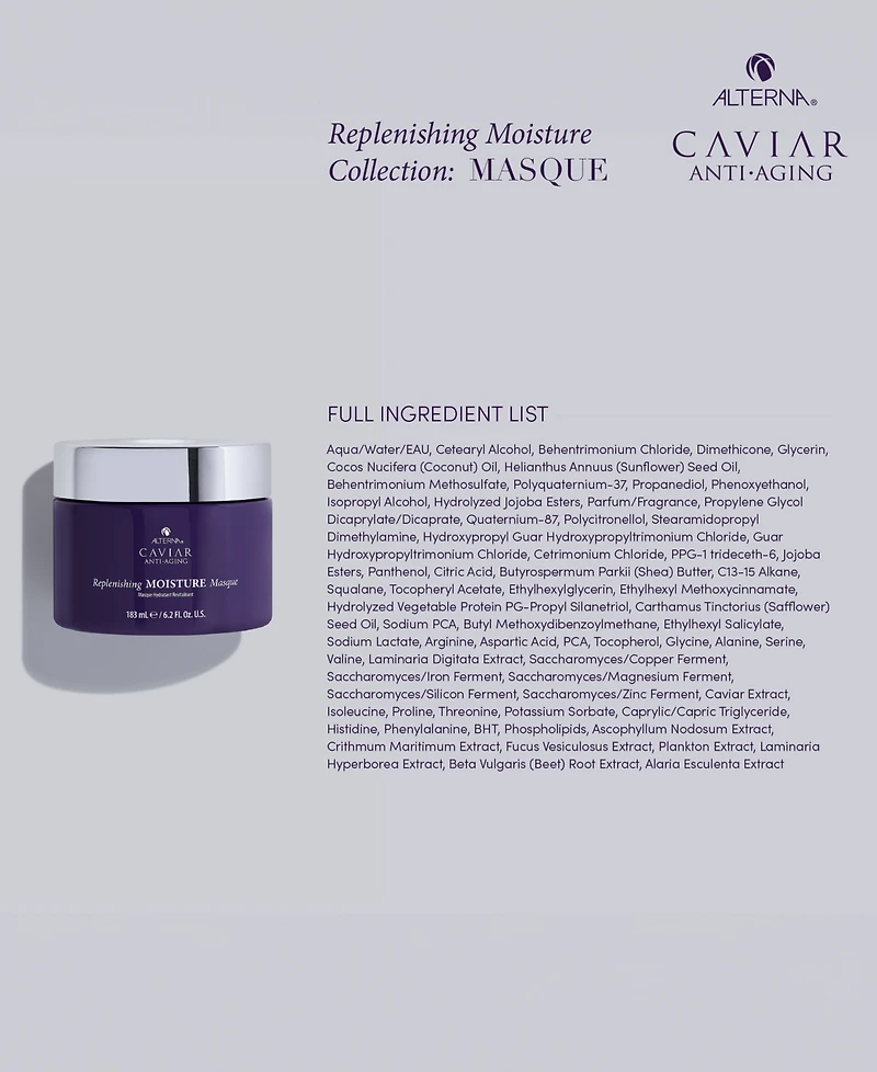 Alterna Caviar Replenishing Moisture Masque, 6.2 oz.