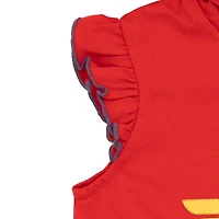 Justice League Toddler Girls Wonder Woman Tank Top and Active Retro Dolphin French Terry Shorts to