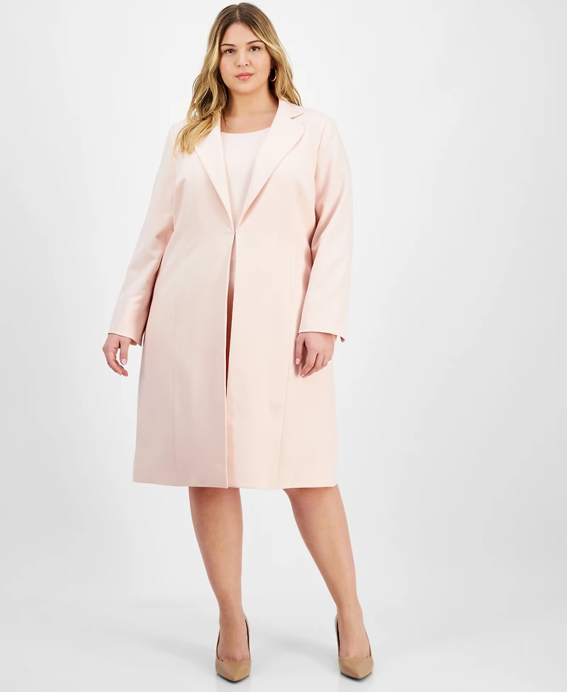 Le Suit Plus Elongated Blazer Dress
