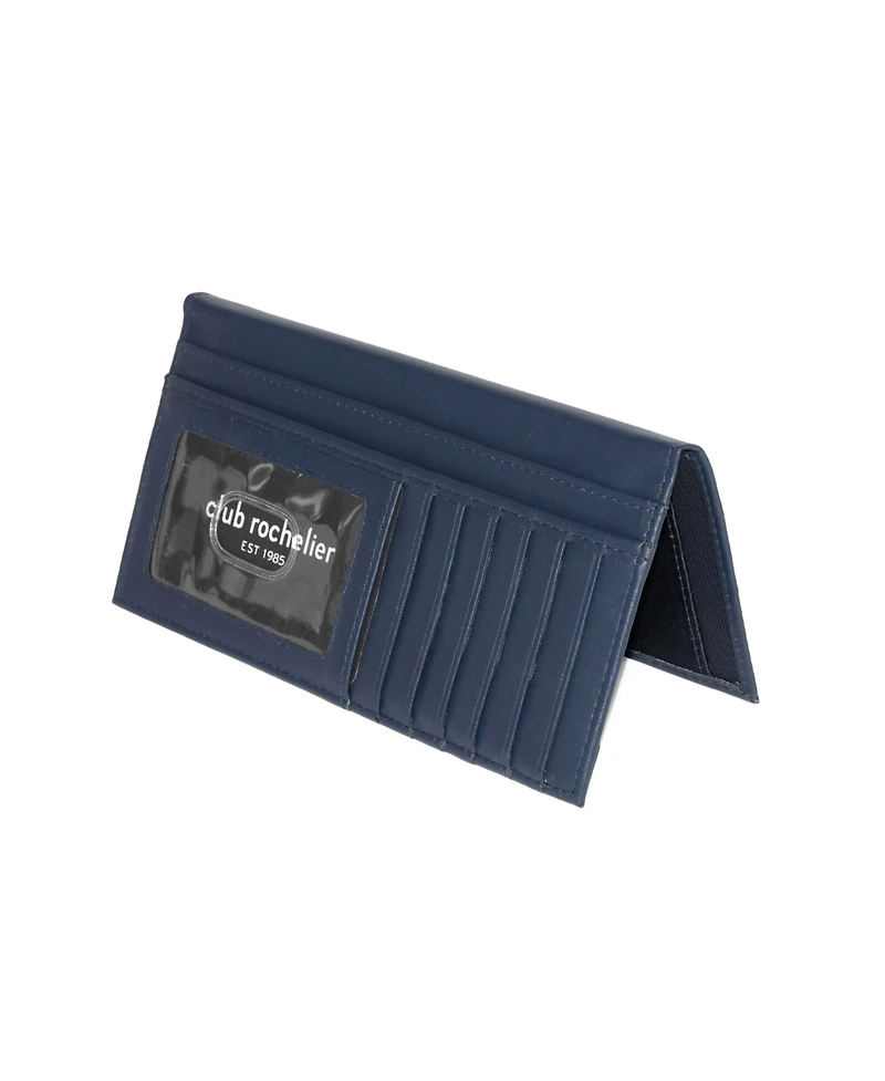 Club Rochelier Ladies Leather Clutch Wallet with Checkbook and Gusset