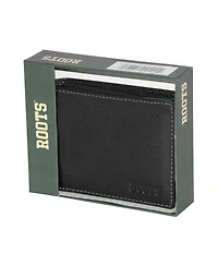 Roots Men's Men Leather Slimfold Wallet with Removable Passcase