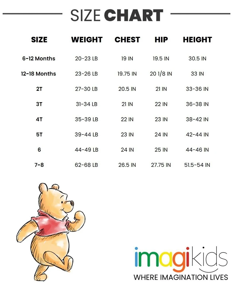Winnie the Pooh Little Boys Fleece Cosplay Pullover Hoodie