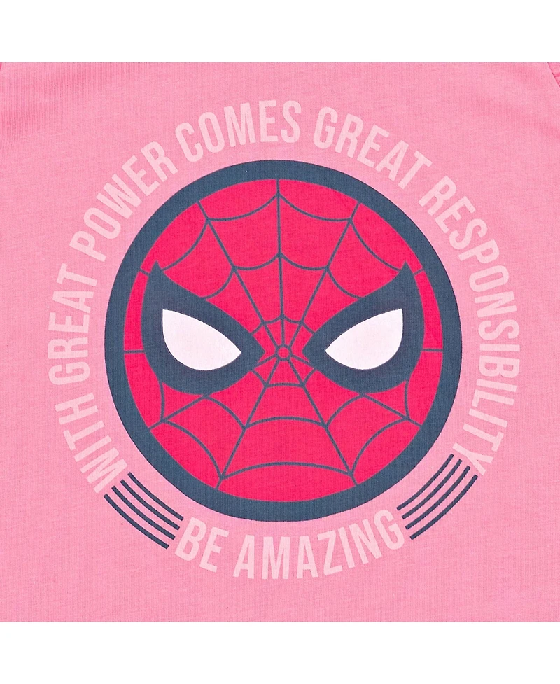 Spider-Man Girls Spiderman Spidey and His Amazing Friends Cosplay Tank Top Dolphin Active French Terry Shorts Outfit Set