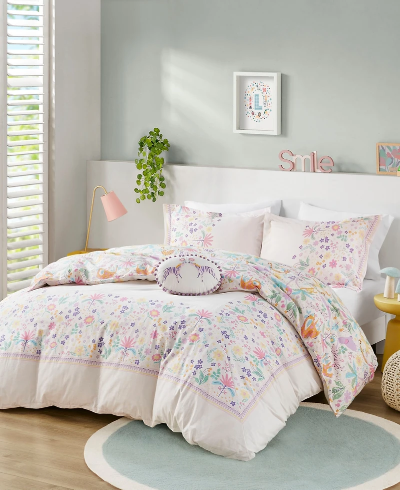 Intelligent Design Lulu Floral Reversible 4-Pc. Duvet Cover Set, Full/Queen