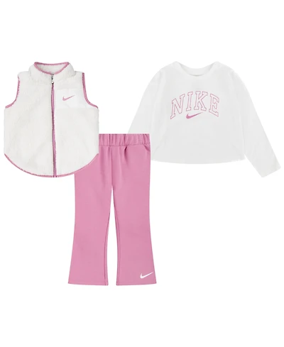 Nike Toddler Girls Swoosh Spirit Vest and Pants, 3-Piece Set