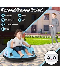 12V Electric 360° Spin Car Toy Ride on Bumper for Toddlers with Remote Control
