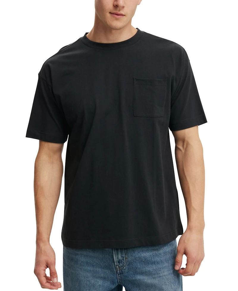 Cotton On Men's Box Fit Pocket Crew Neck T-shirt