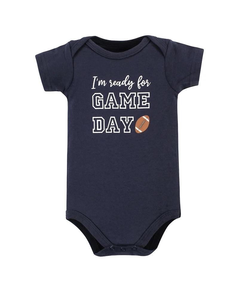 Hudson Baby Boys Cotton 3-Piece Bodysuit Bundle