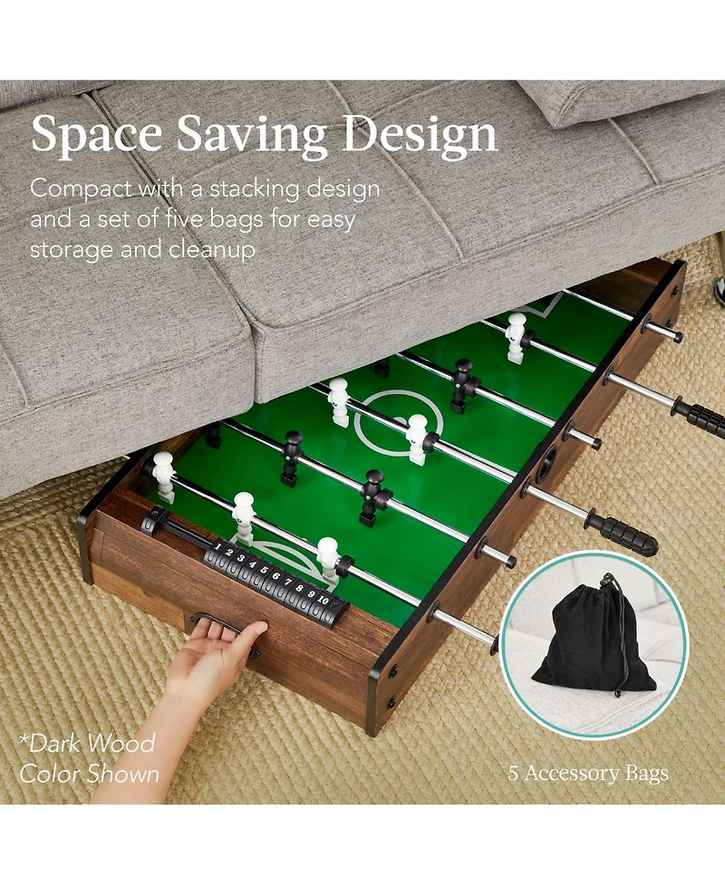 Best Choice Products 11-in-1 Kids Combo Game Set w/ Ping Pong, Foosball, Air Hockey, 5 Accessory Bags