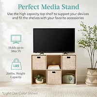 Best Choice Products 6-Cube Bookshelf, 13.5in Display Storage System, Organizer w/ Removable Back Panels