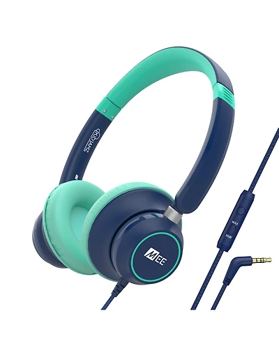 Mee audio KidJamz KJ45 3.5mm Kid's Headphones w/ Inline Microphone (Blue)