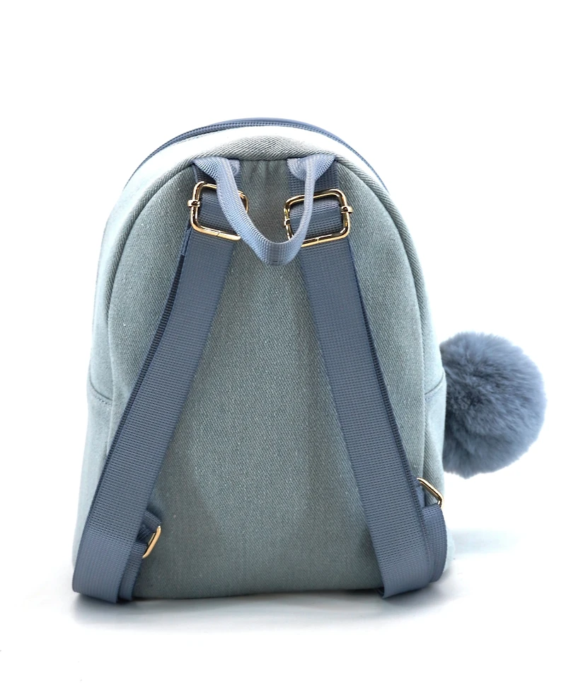 Like Dreams Kingston Denim Rhinestone Backpack