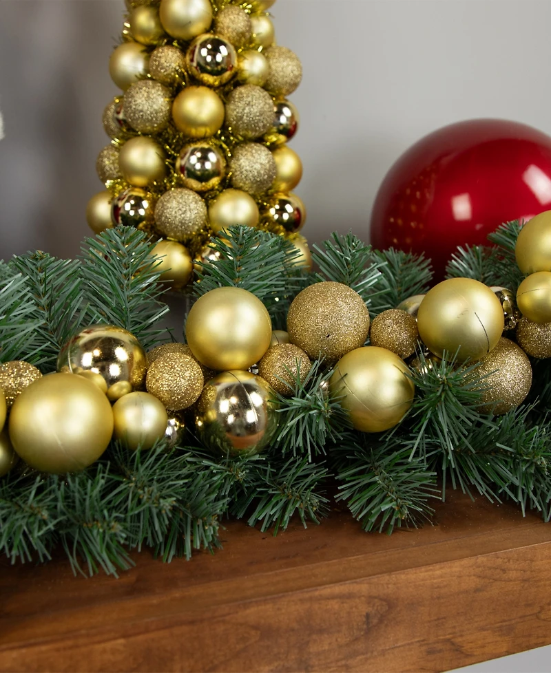 Northlight 6' Shatterproof Ball Vegas 3 - Finish Christmas Garland