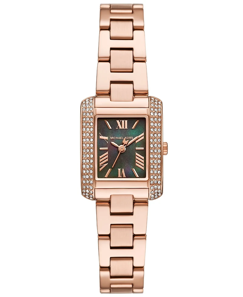 Michael Kors Women's Emery Three-Hand Rose Gold-Tone Stainless Steel Watch 22mm