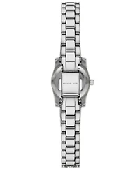 Michael Kors Women's Lexington Three-Hand Silver-Tone Stainless Steel Watch 19mm