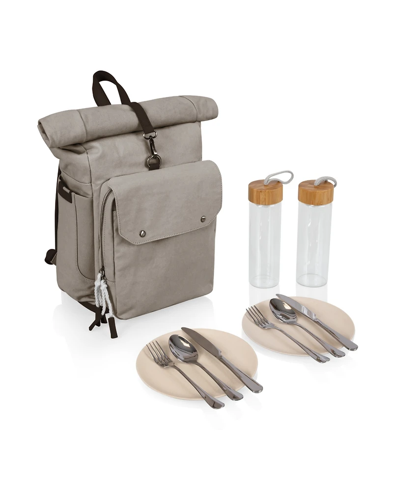 Picnic Time 20 Liter Carmel Roll Top Picnic Backpack Cooler