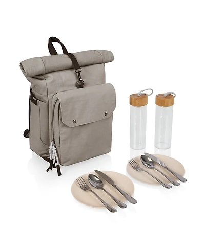 Picnic Time 20 Liter Carmel Roll Top Picnic Backpack Cooler