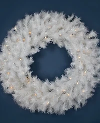 Northlight Pre-Lit Alaskan Pine Artificial Christmas Wreath 36 - Inch Warm White Led Lights